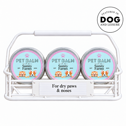 Pet Balm in silver tins — featured in Dog and Leisure